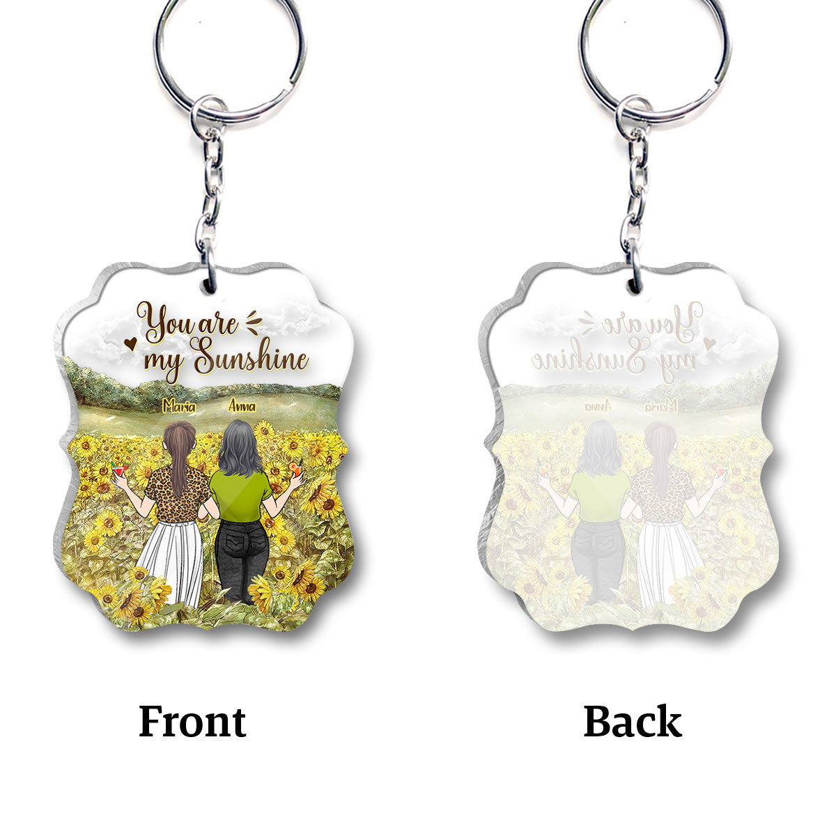 Für immer beste Freundin - Geschenk für die beste Freundin – Personalisierter Schlüsselanhänger