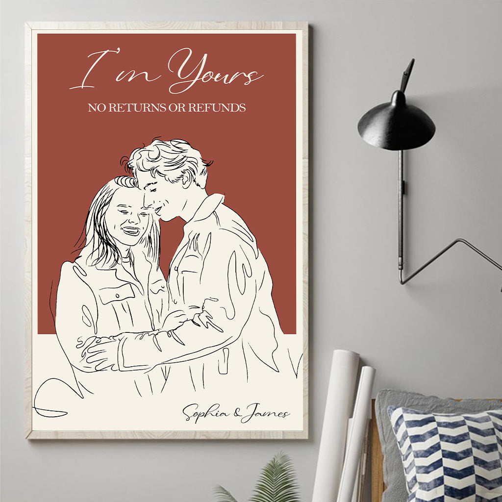 I'm Yours - Personalized Couple Canvas And Poster