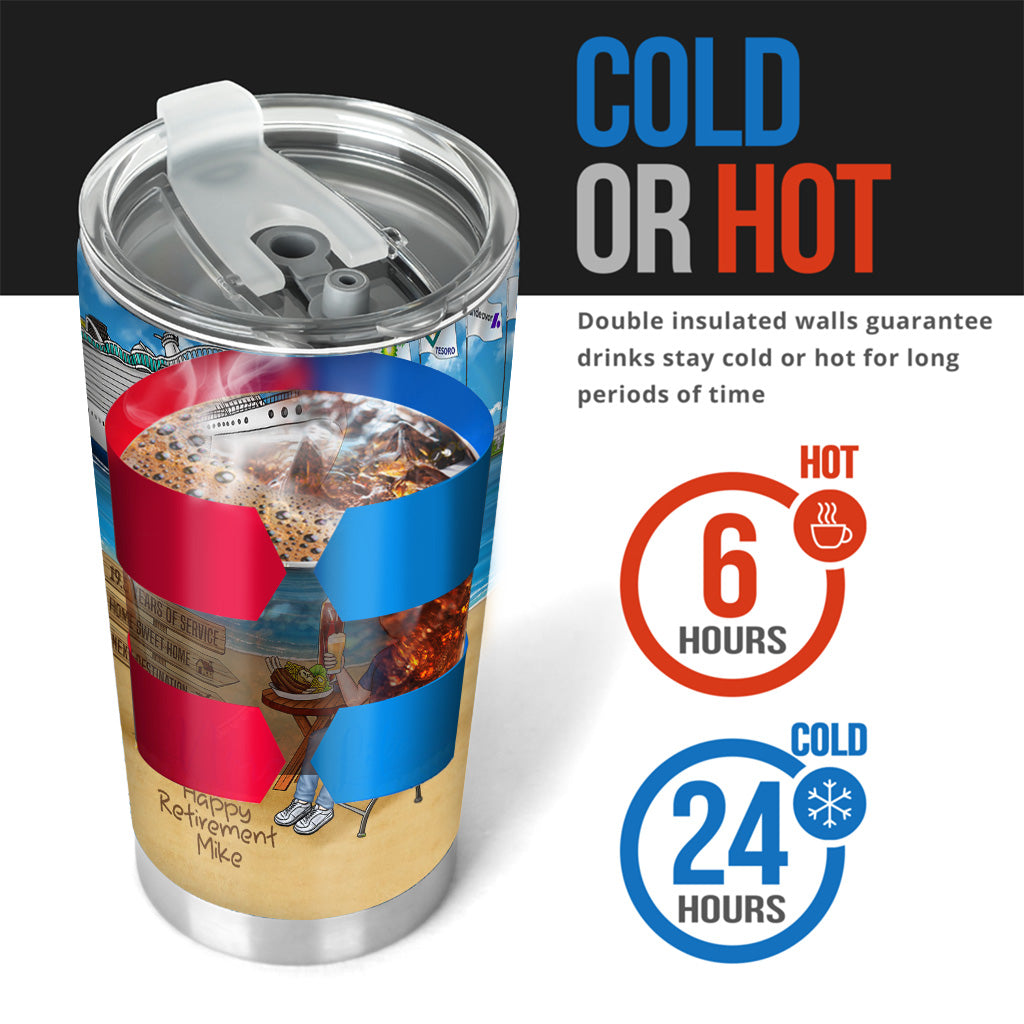 Happy Retirement - Personalized Retired Tumbler