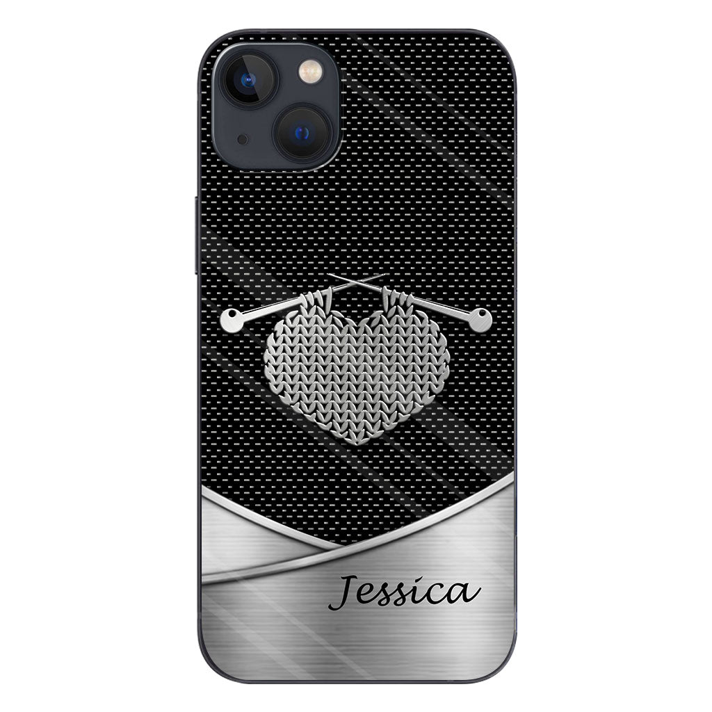 Love Knitting - Personalized Knitting Phone Case