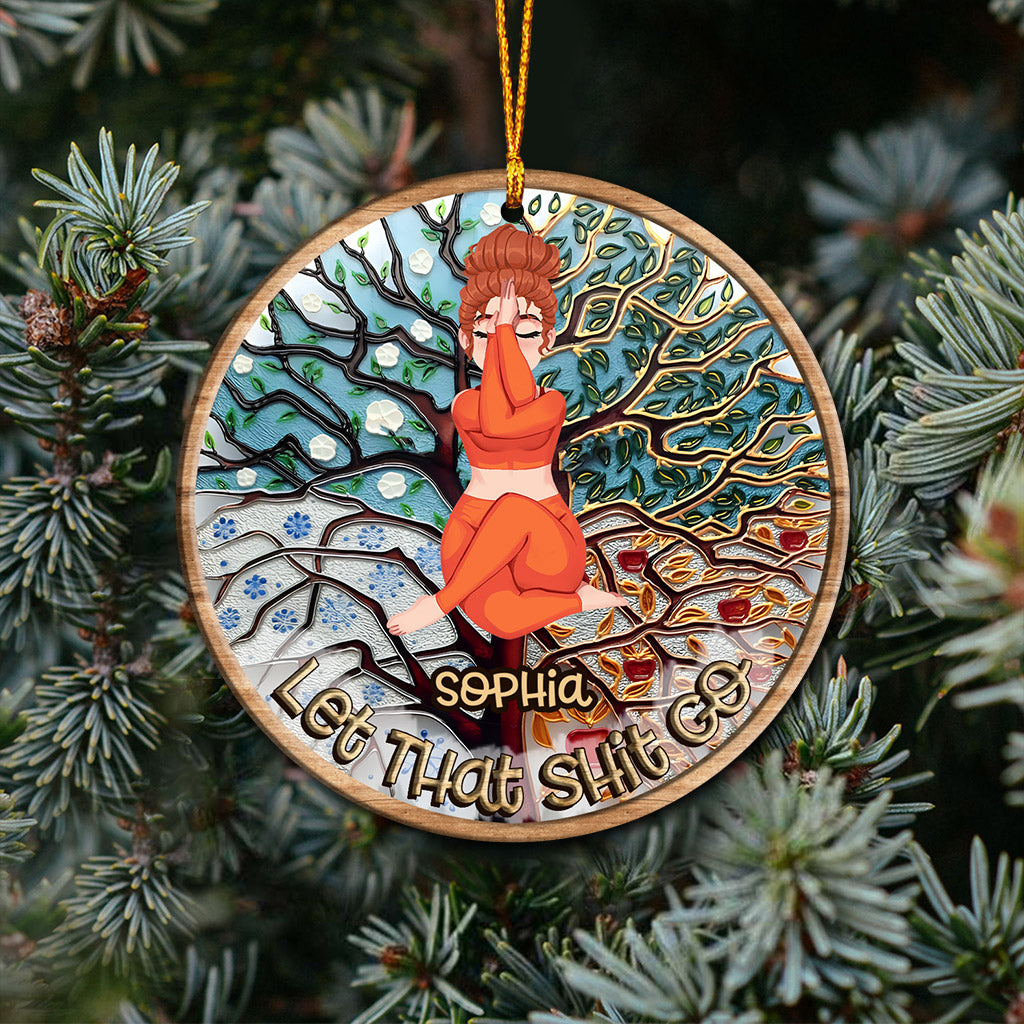 Lass den Scheiß los – Personalisierter Yoga-Anhänger