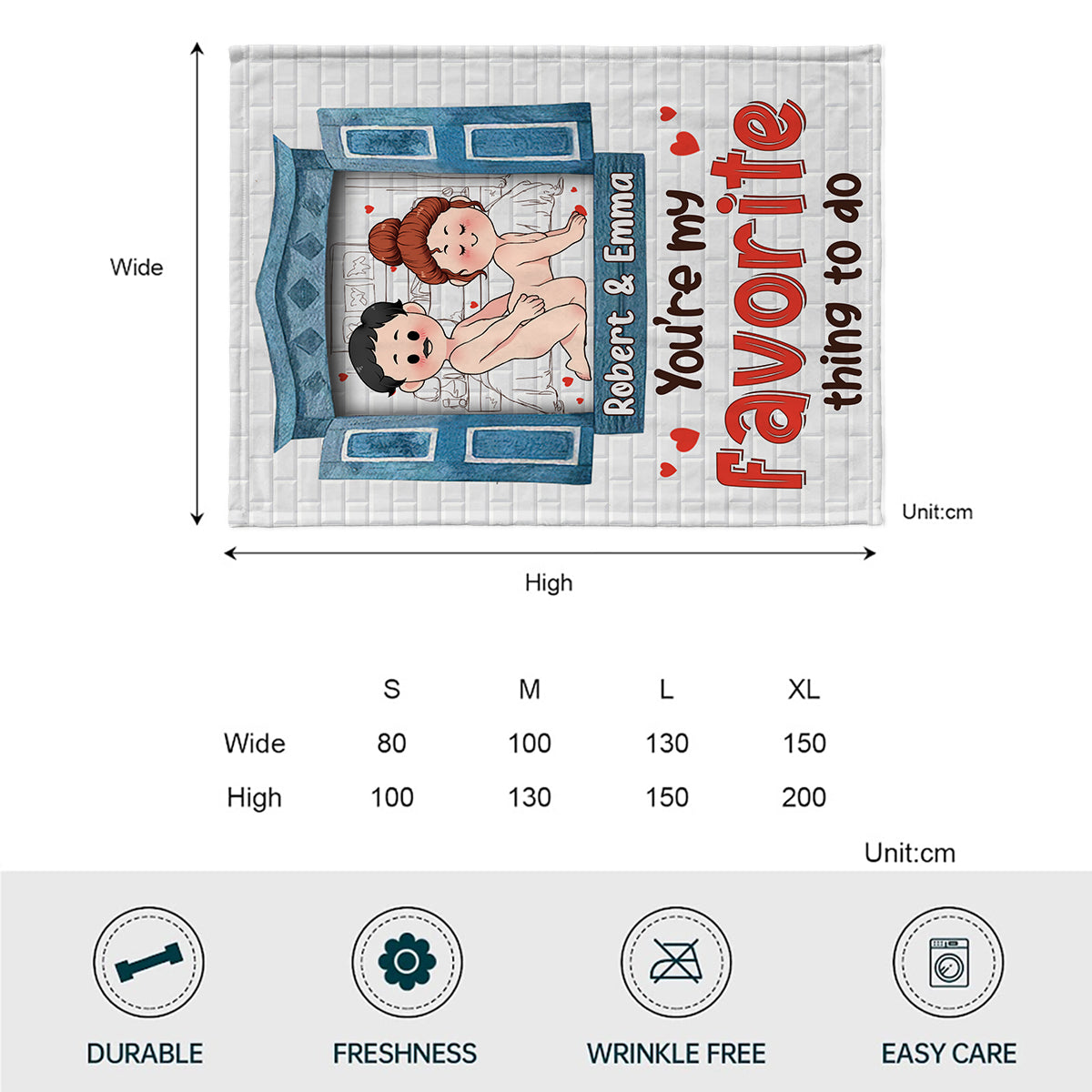 You’re My Favorite - Personalized Couple Blanket