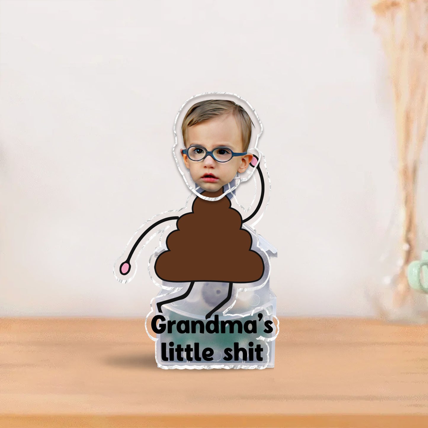 Oma, du kleine Schlampe – Geschenk für Oma – Personalisierter Wackelkopf