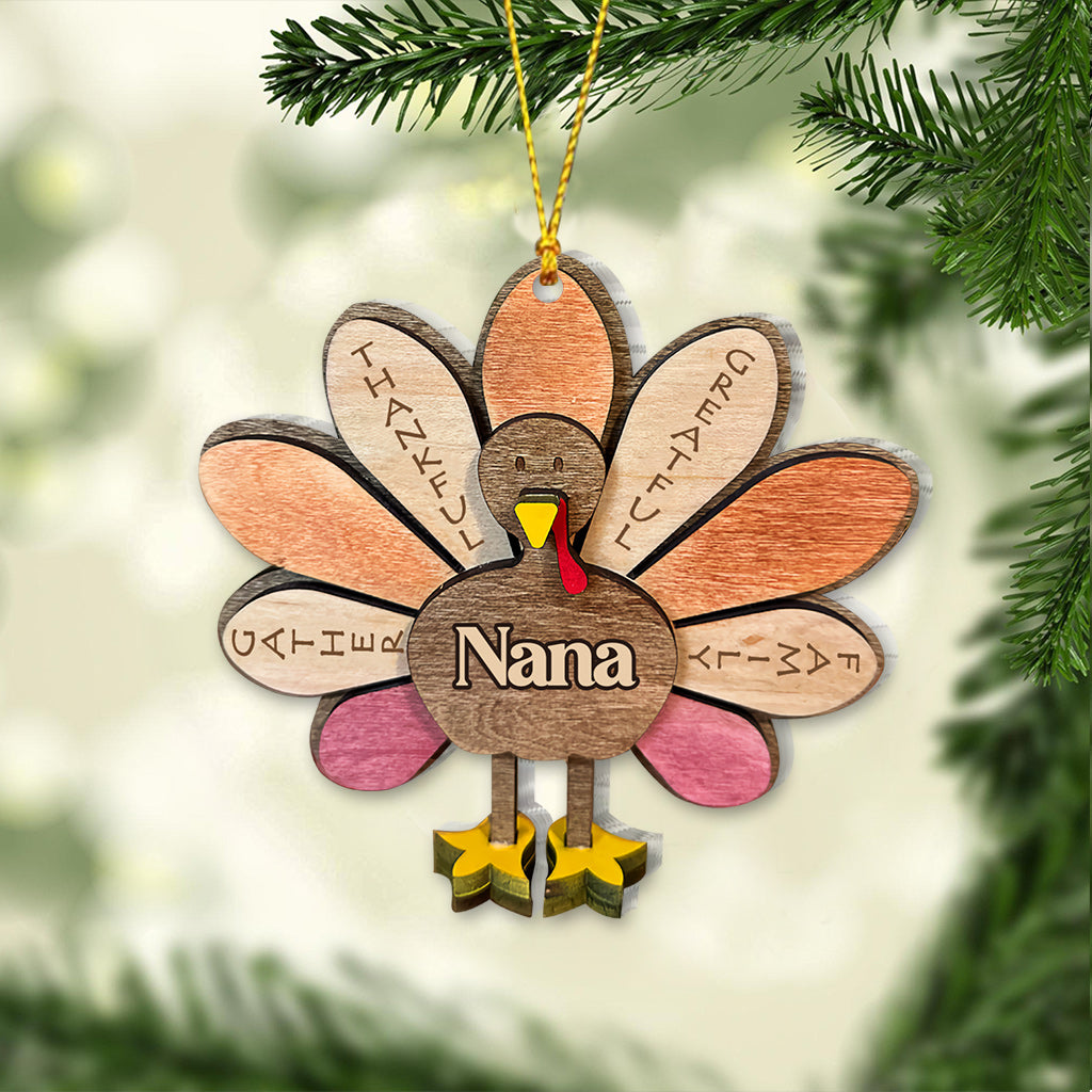 Thankful Grandma - Gift for grandma - Personalized Ornament
