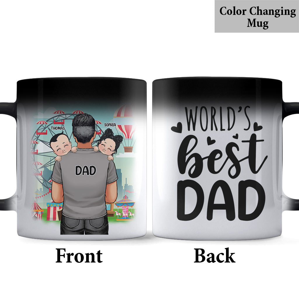 Bester Papa aller Zeiten – Geschenk für Papa, Opa, Onkel, Ehemann – Personalisierte Tasse