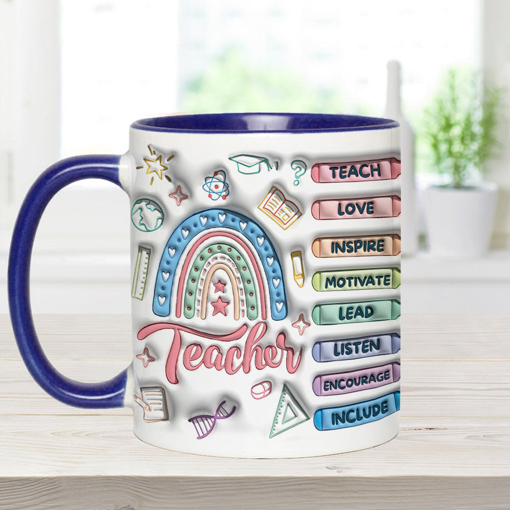 Vielen Dank, dass Sie ein so toller Lehrer sind! - Personalisierte Tasse mit Lehrer-Akzent