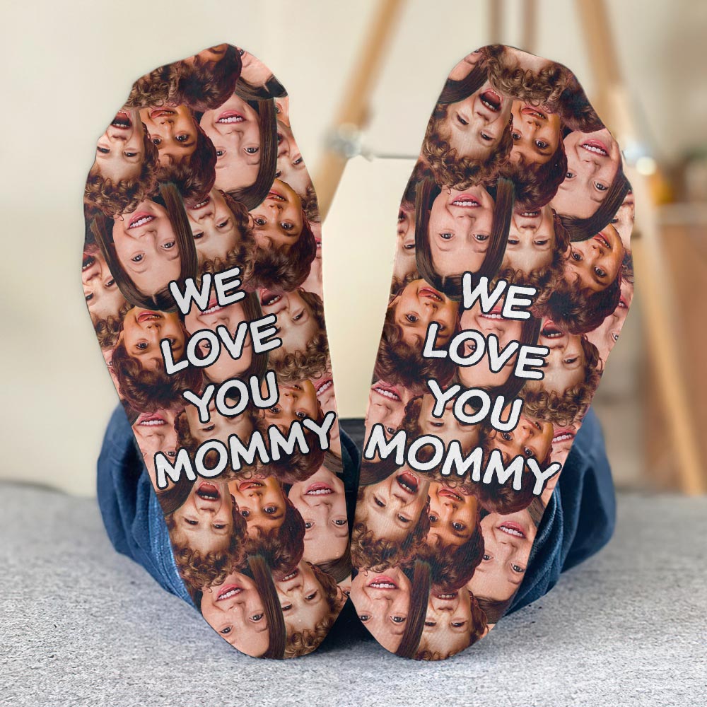 Ich liebe dich, Papa – Geschenk für Papa, Oma, Opa, Mama, Onkel, Tante, Bruder, Schwester, Sohn, Tochter, Enkelin, Enkel, Ehemann, Ehefrau, Freund, Freundin – Personalisierte Socken