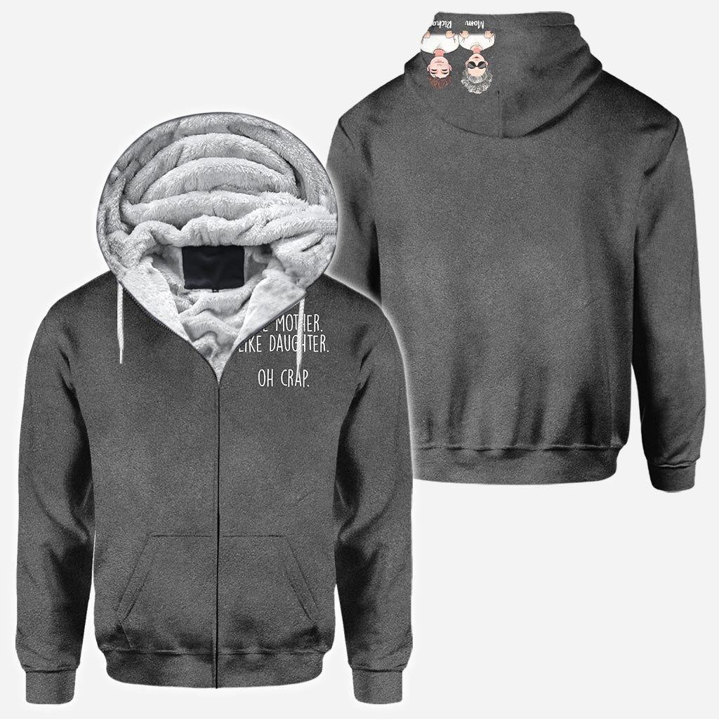 Wie die Mutter, so die Tochter – Geschenk für Mama, Tochter, Sohn, Kleinkind – Kind (2–16 Jahre) – Personalisiertes T-Shirt mit Rundum-Print