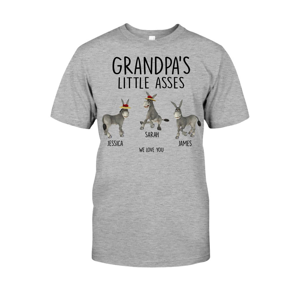Little Asses - Gift for dad, grandpa, mom, uncle, aunt, grandma - Personalized T-shirt And Hoodie