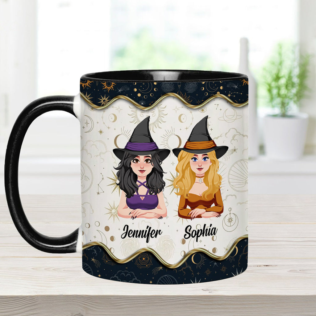 We're Not Sugar And Spice - Personalized Witch Accent Mug