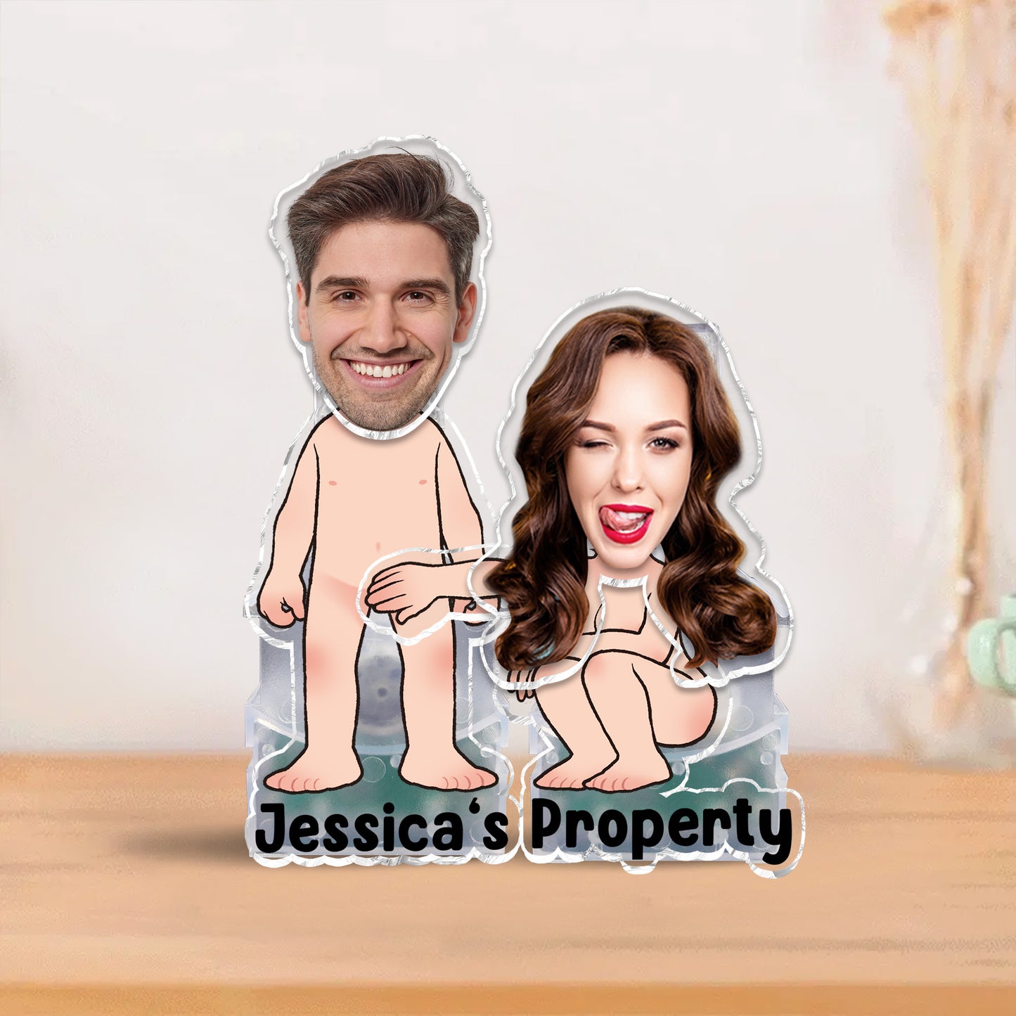 Her Property - gift for husband, wife, boyfriend, girlfriend - Personalized Custom Shaking Head