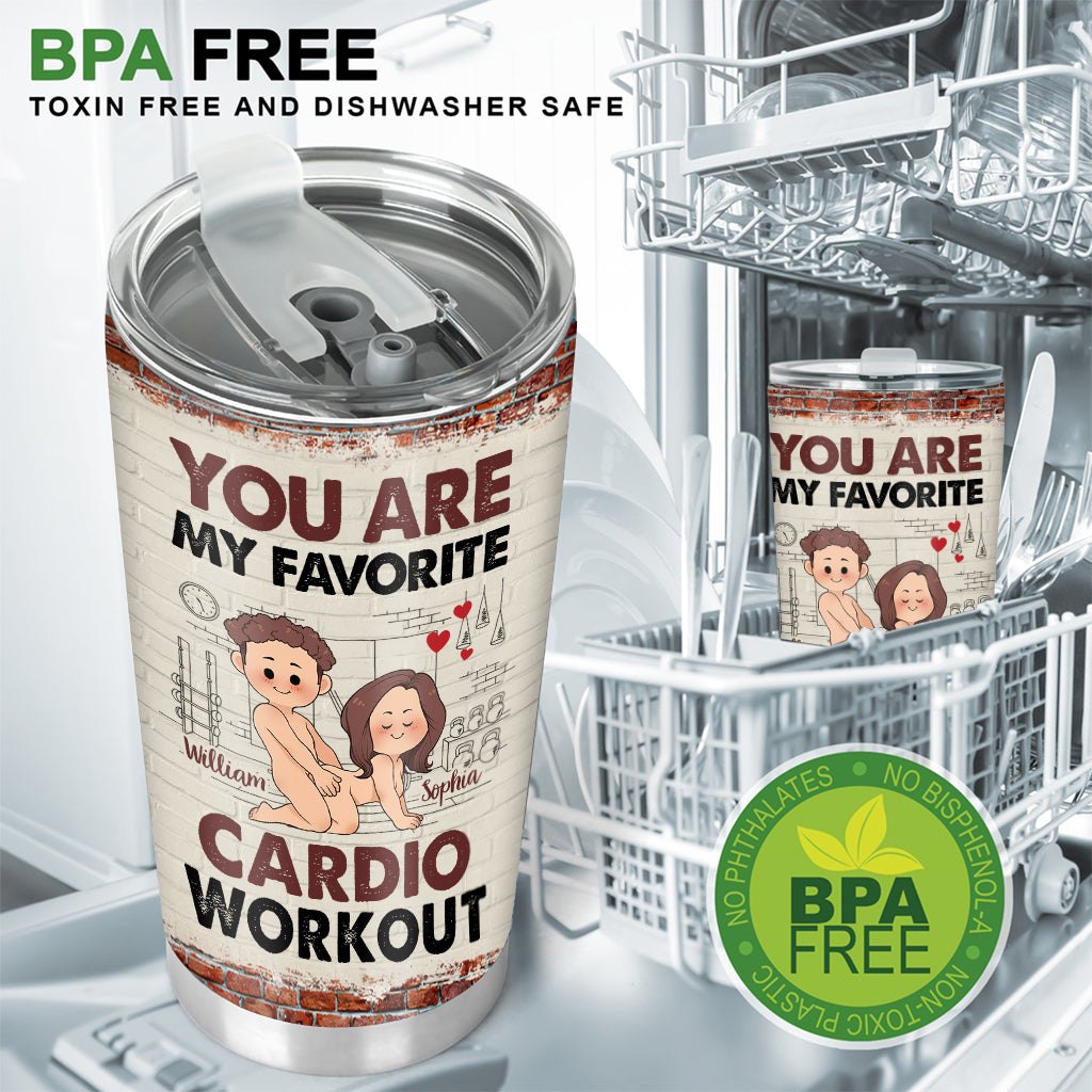 Cardio-Workout – Personalisierter Paar-Trinkbecher