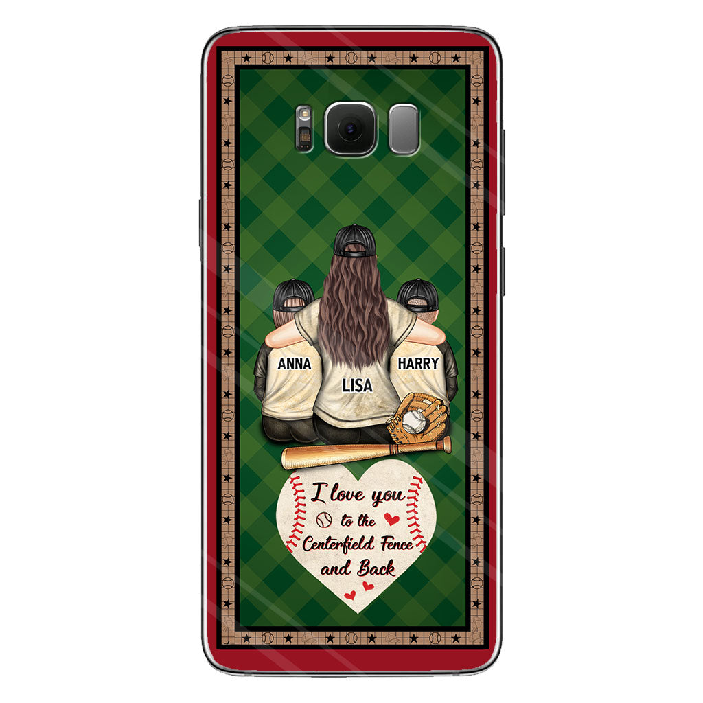 My Heart Is On That Field - Personalized Baseball Clear Phone Case