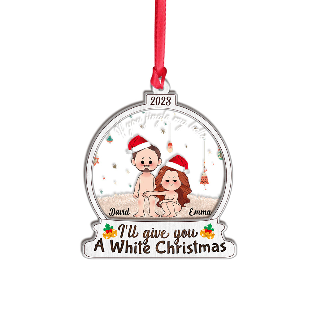 Wenn du meine Glocken läutest – Personalisierter Paar-Lagenmix-Weihnachtsbaumschmuck