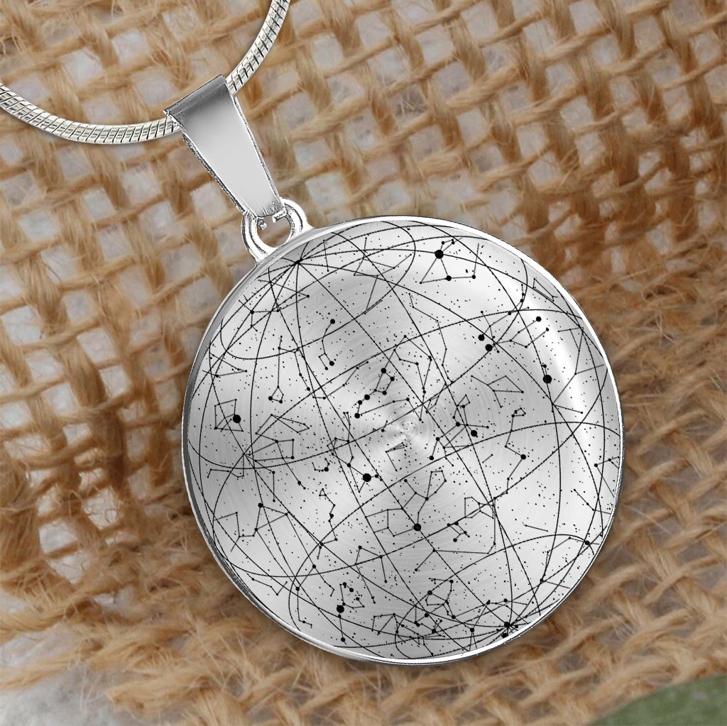 The Night You Were Born - Personalized Son Round Pendant Necklace