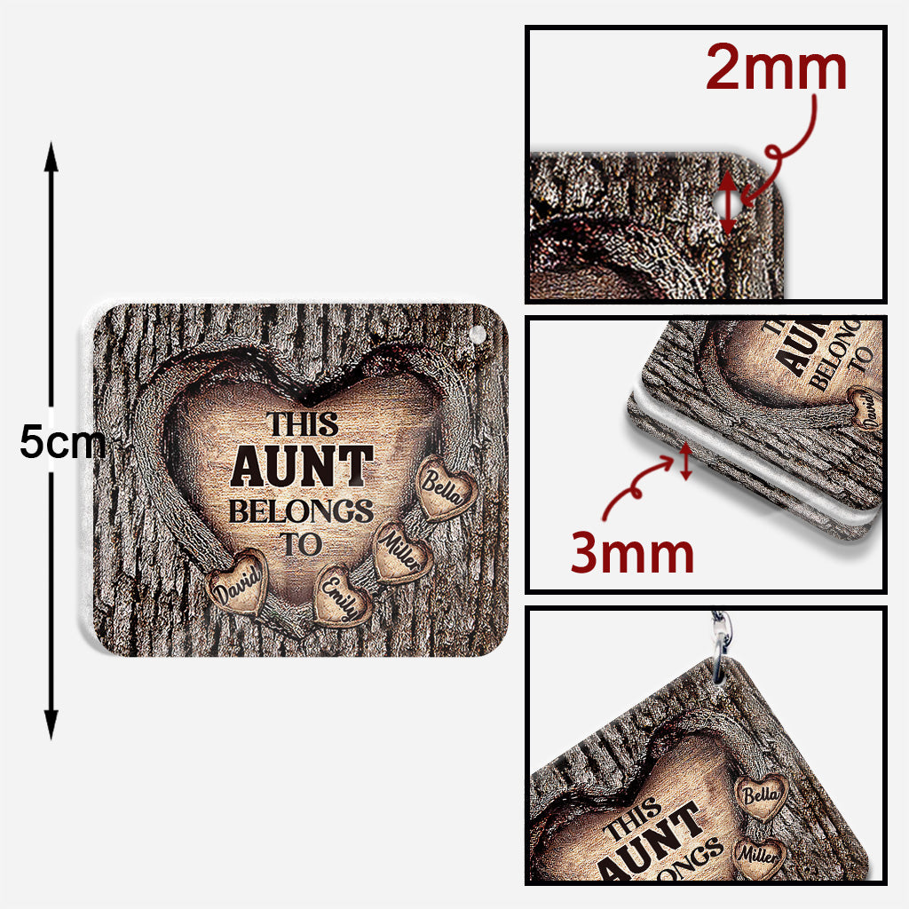 Dieser Schlüsselanhänger gehört Papa – Geschenk für Papa, Oma, Opa, Mama, Onkel, Tante, Bruder, Schwester
