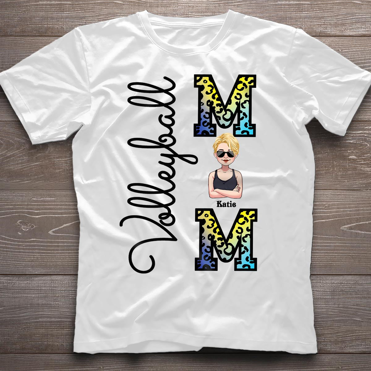Volleyball-Mama – Personalisiertes Volleyball-T-Shirt und Hoodie