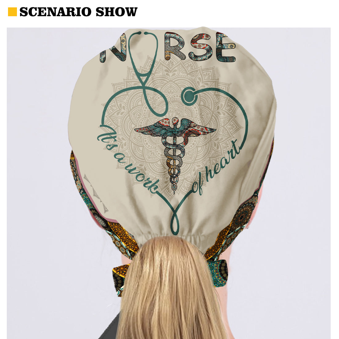 Mit Herzblut gefertigt – personalisierte OP-Haube für Krankenschwestern