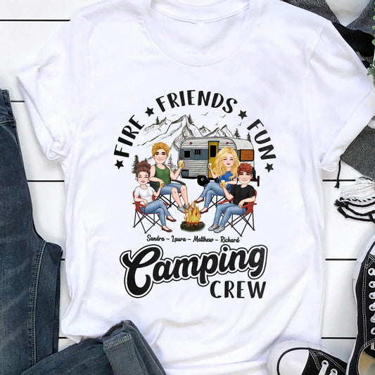 Camping Crew – Personalisiertes Camping-T-Shirt und Hoodie