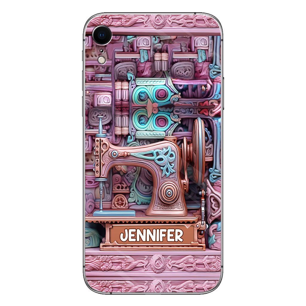 Nähbegeisterung – Personalisierte Handyhülle zum Thema Nähen