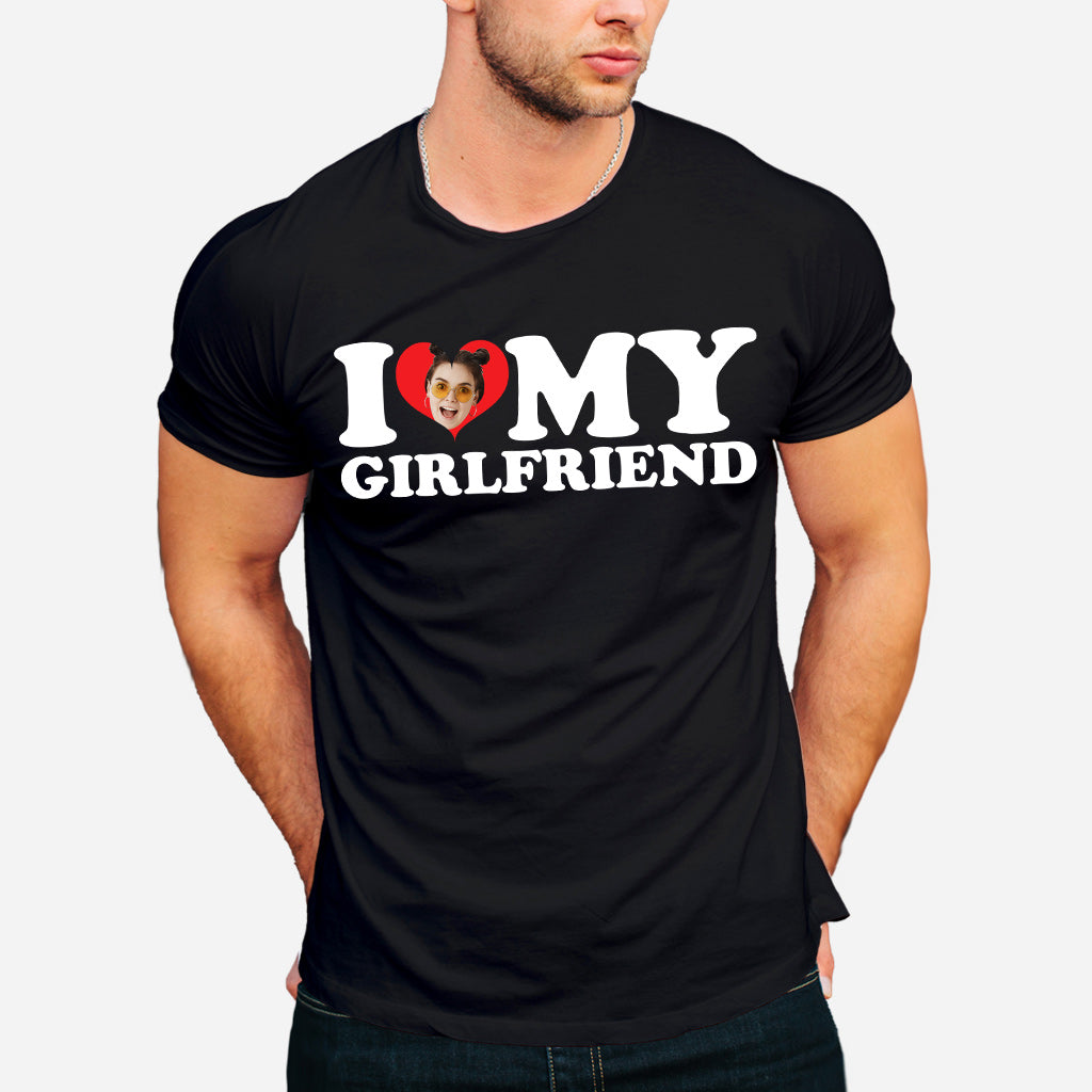 Ich liebe meine heiße Freundin/meinen heißen Freund/meine heiße Frau/meinen heißen Mann – personalisiertes Partner-T-Shirt und Hoodie