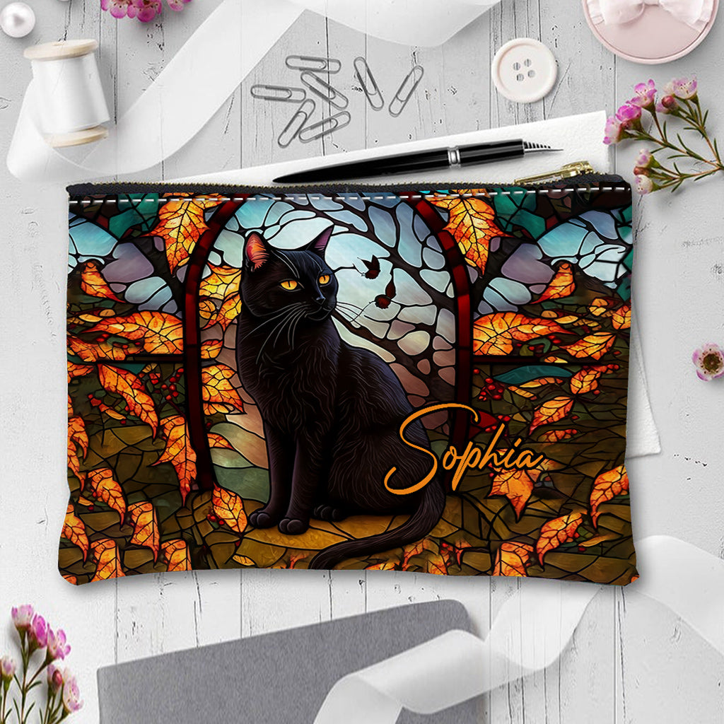 Black Cat - Personalized Black Cat Pouch