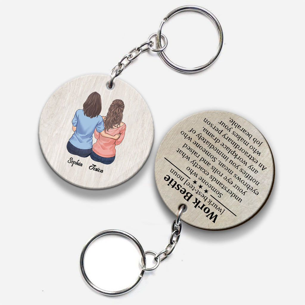 Work Bestie - Personalized Colleague Keychain