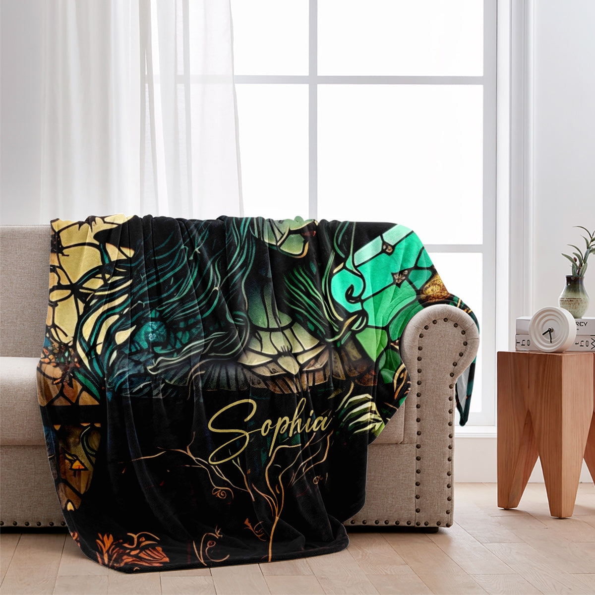 Geheimnisvolle Hexe – Personalisierte Hexendecke