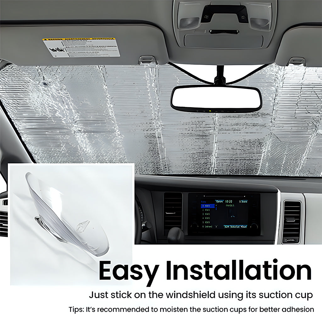 Anschnallen, Butterblume – Personalisierte Auto-Sonnenblende mit Hexenmotiv