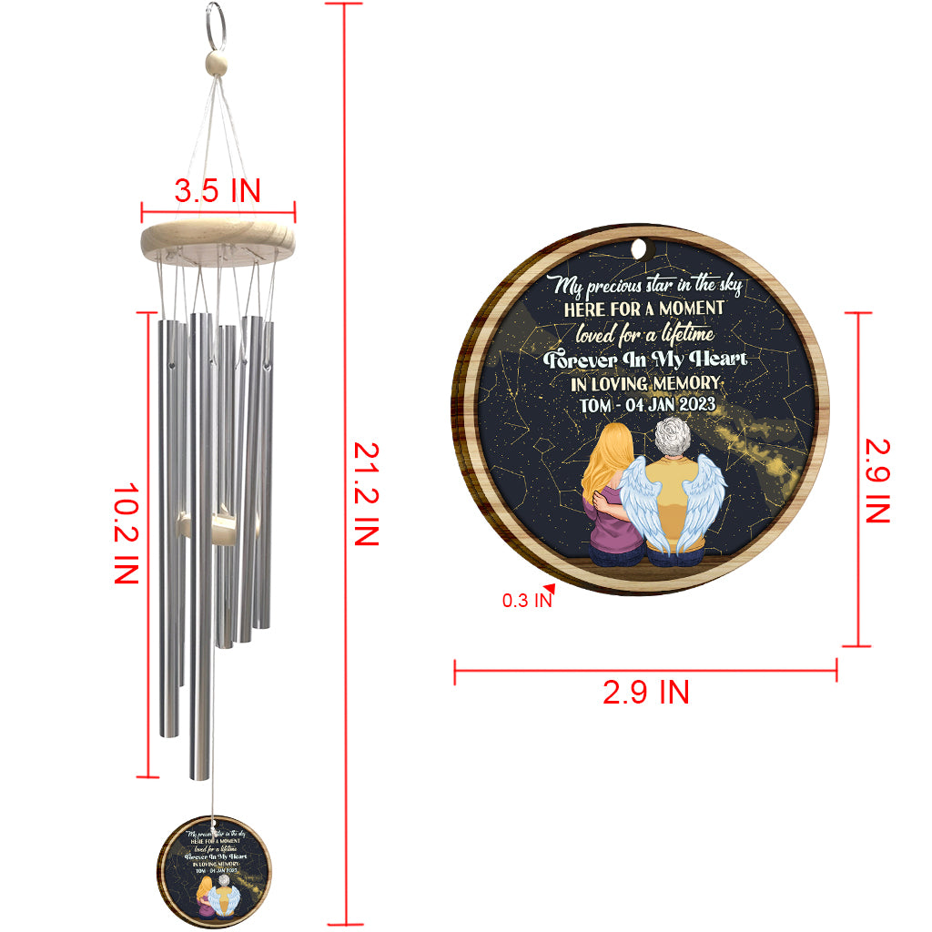 When I Look At The Stars - Personalized Memorial Wind Chime