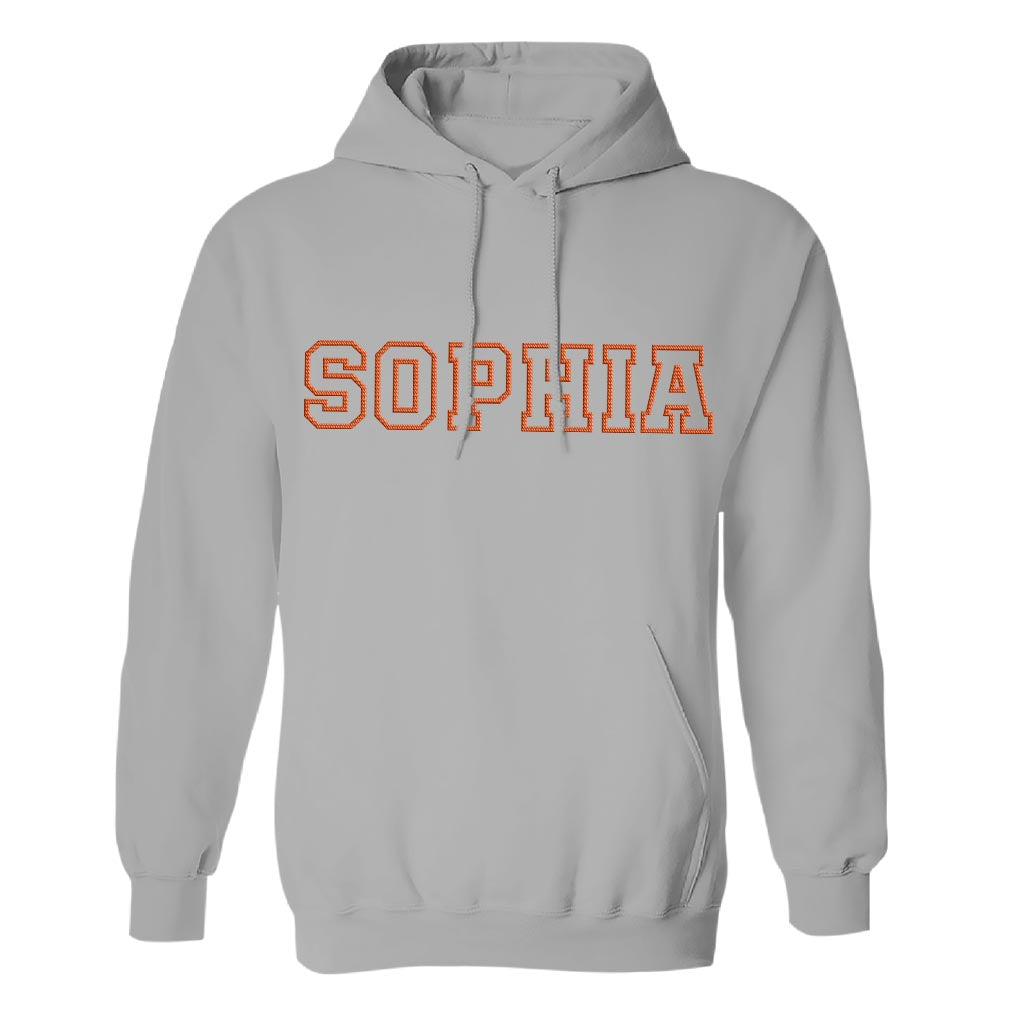 Personalisierter Hoodie mit Stickerei für die Tochter – individueller Name