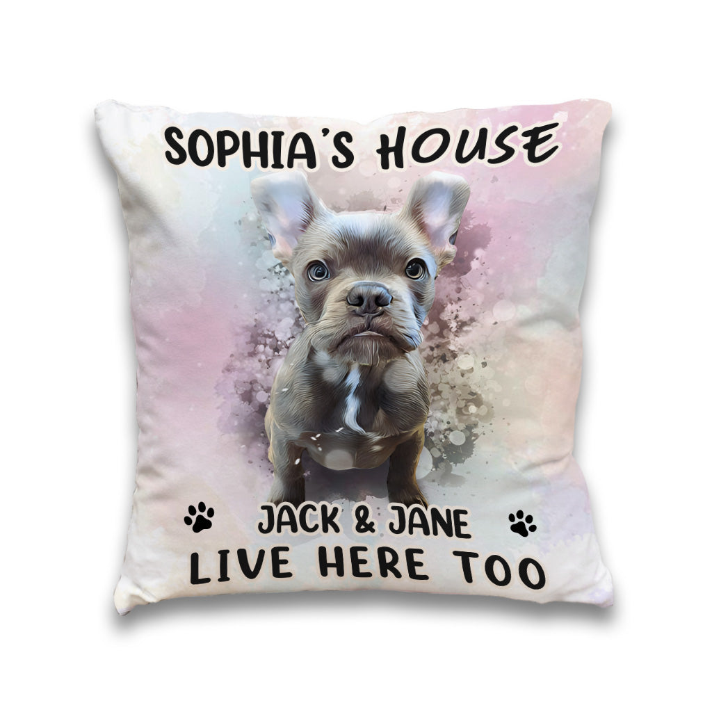 Mein Haus – Personalisiertes Hunde-Dekokissen