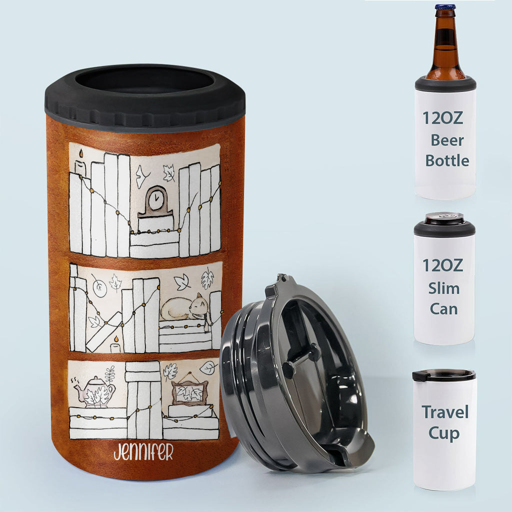 Lesetracker für die vier Jahreszeiten – Personalisierter Buchkühler