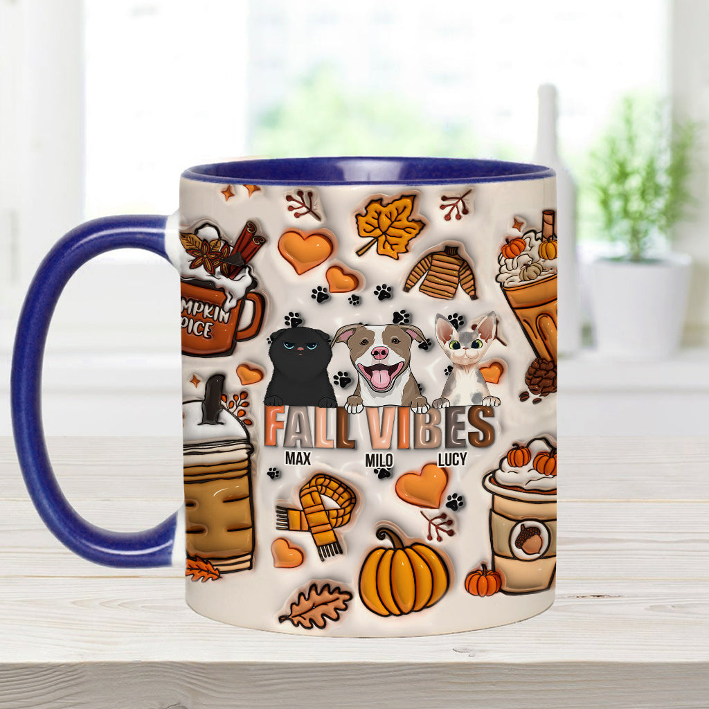 Herbststimmung – Geschenk für Hundeliebhaber – Personalisierte Tasse