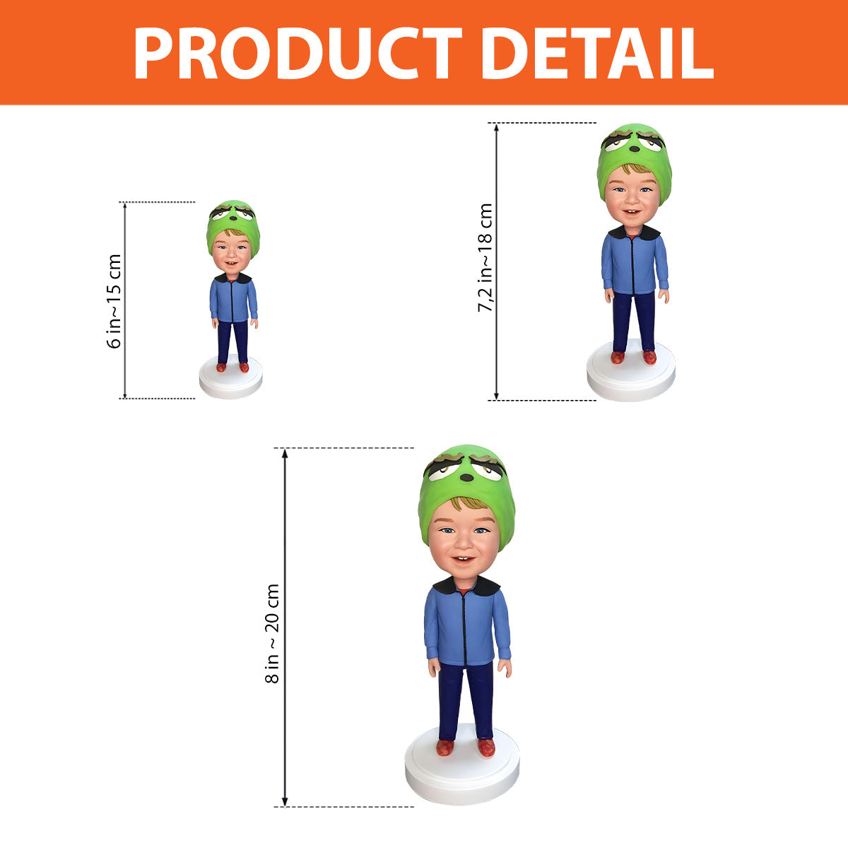 Niedliches Kind – personalisierte Wackelkopffigur