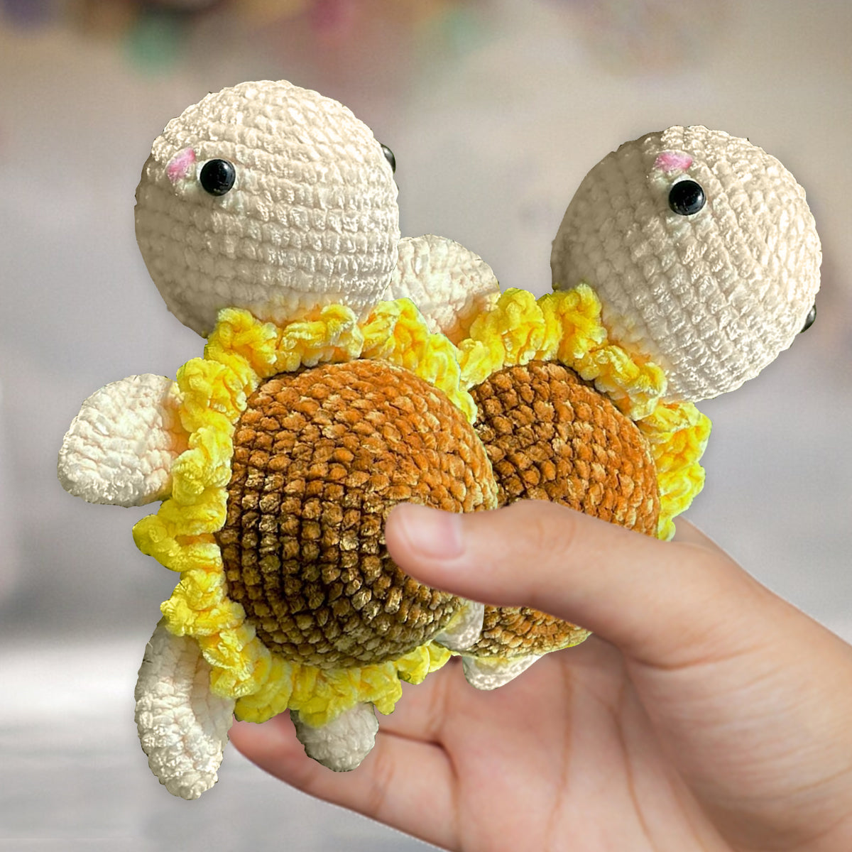 Du bist eine echt tolle Schildkröte! – Personalisierte, handgestrickte Schildkrötenfigur