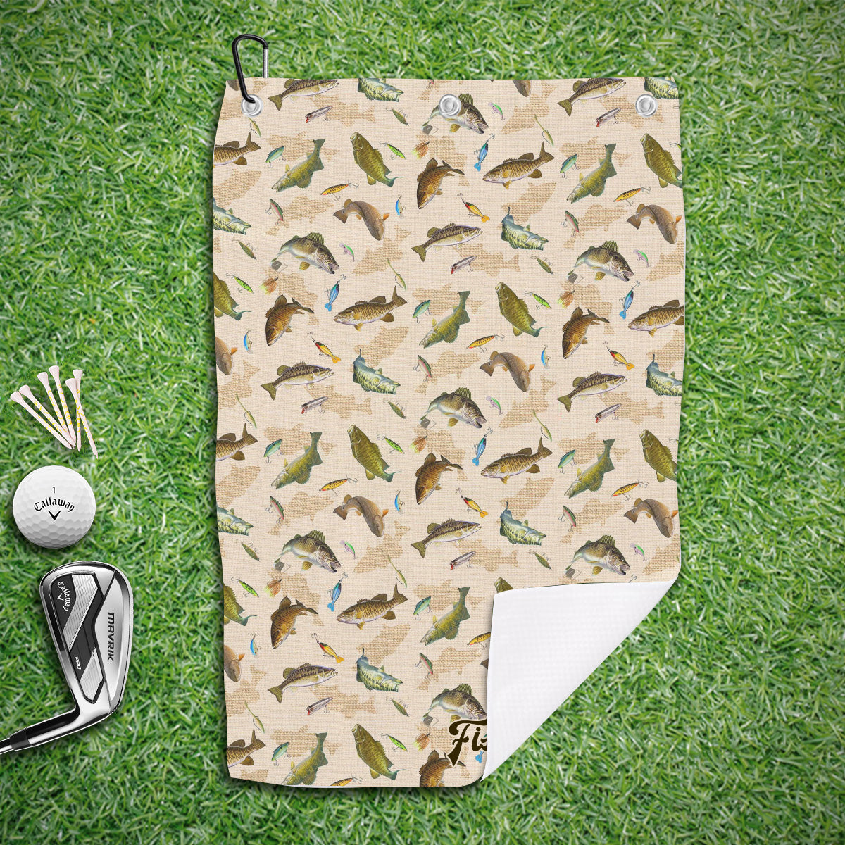 Photo Inserted Funny Fishing - Personalized Fishing Towel