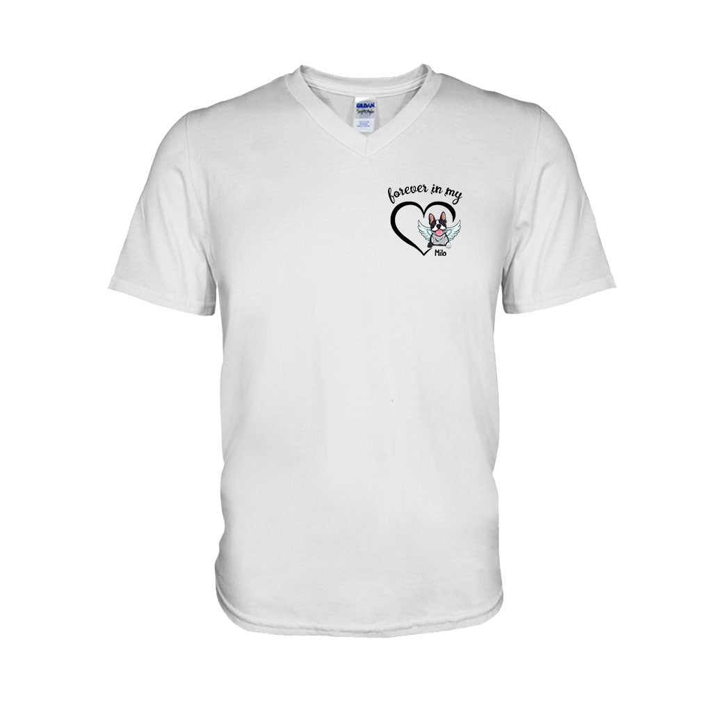 Für immer in meinem Herzen – Personalisiertes Hunde-T-Shirt und Hoodie