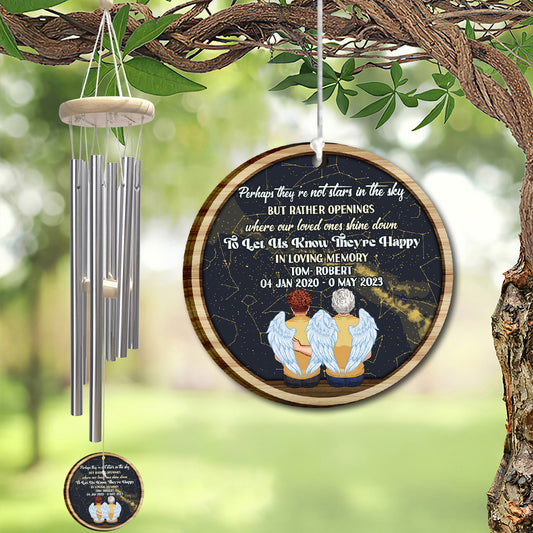 When I Look At The Stars - Personalized Memorial Wind Chime