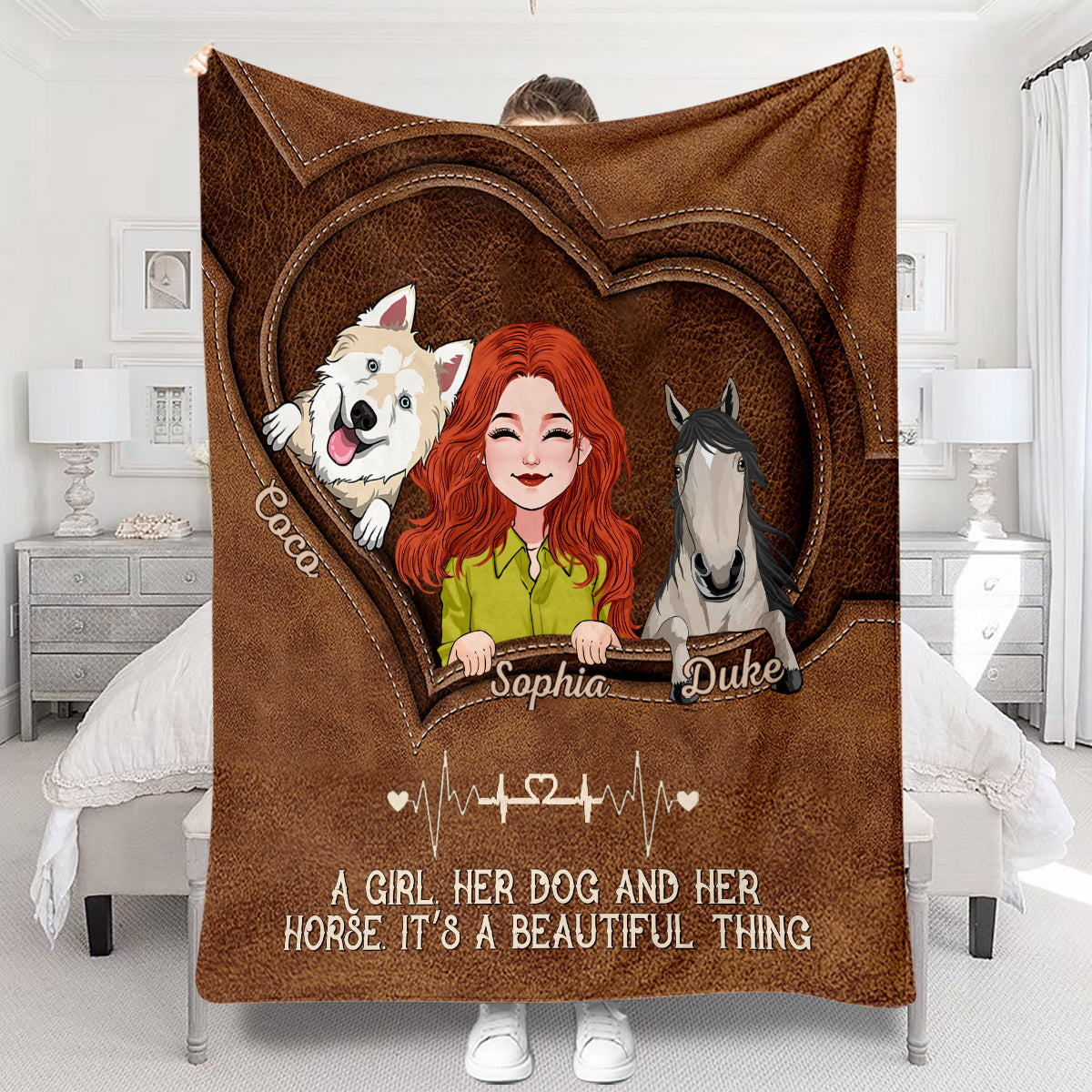 Positive Affirmationen Schmetterling - Personalisierte Schmetterlingsdecke