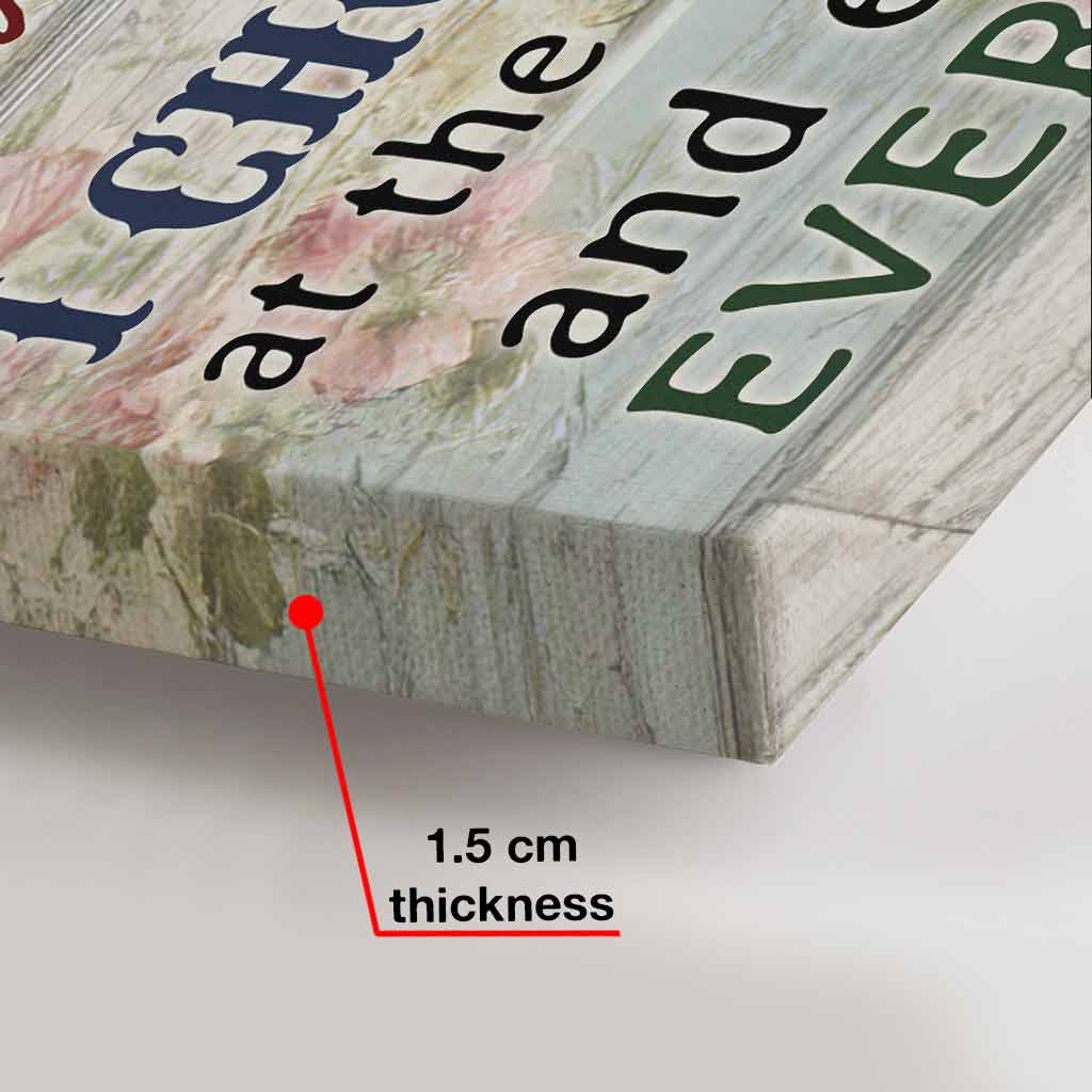 Bis ans Ende unserer Leben – Personalisiertes Poster für Paare