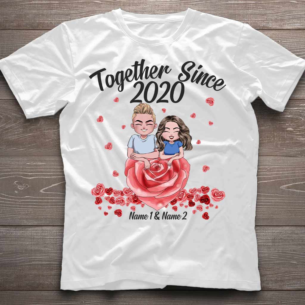 Gemeinsam seit – Personalisiertes Partner-T-Shirt und Hoodie
