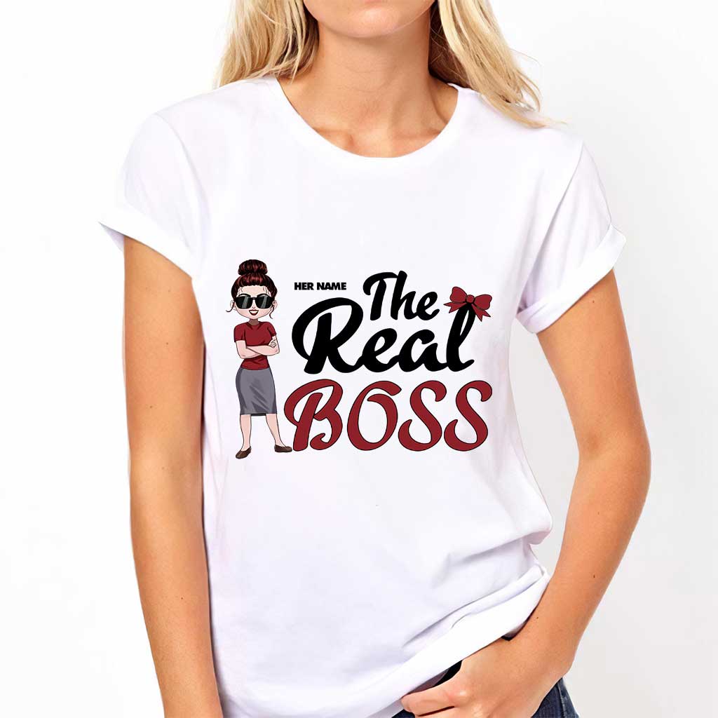 Der Boss – Der wahre Boss – Personalisiertes Partner-T-Shirt und Hoodie