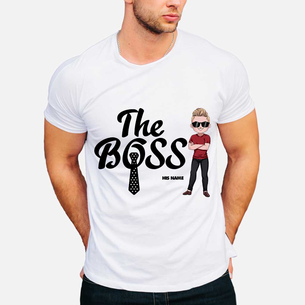 Der Boss – Der wahre Boss – Personalisiertes Partner-T-Shirt und Hoodie