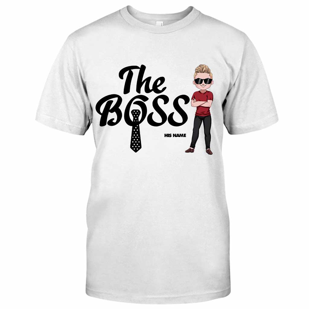 Der Boss – Der wahre Boss – Personalisiertes Partner-T-Shirt und Hoodie
