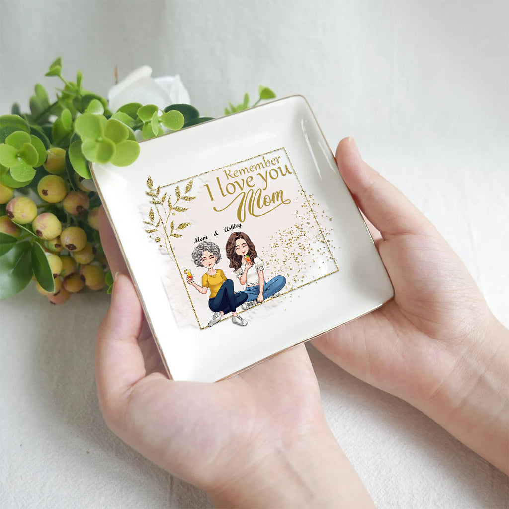 „Denk daran, ich liebe dich“ – personalisierte Schmuckschale zum Muttertag