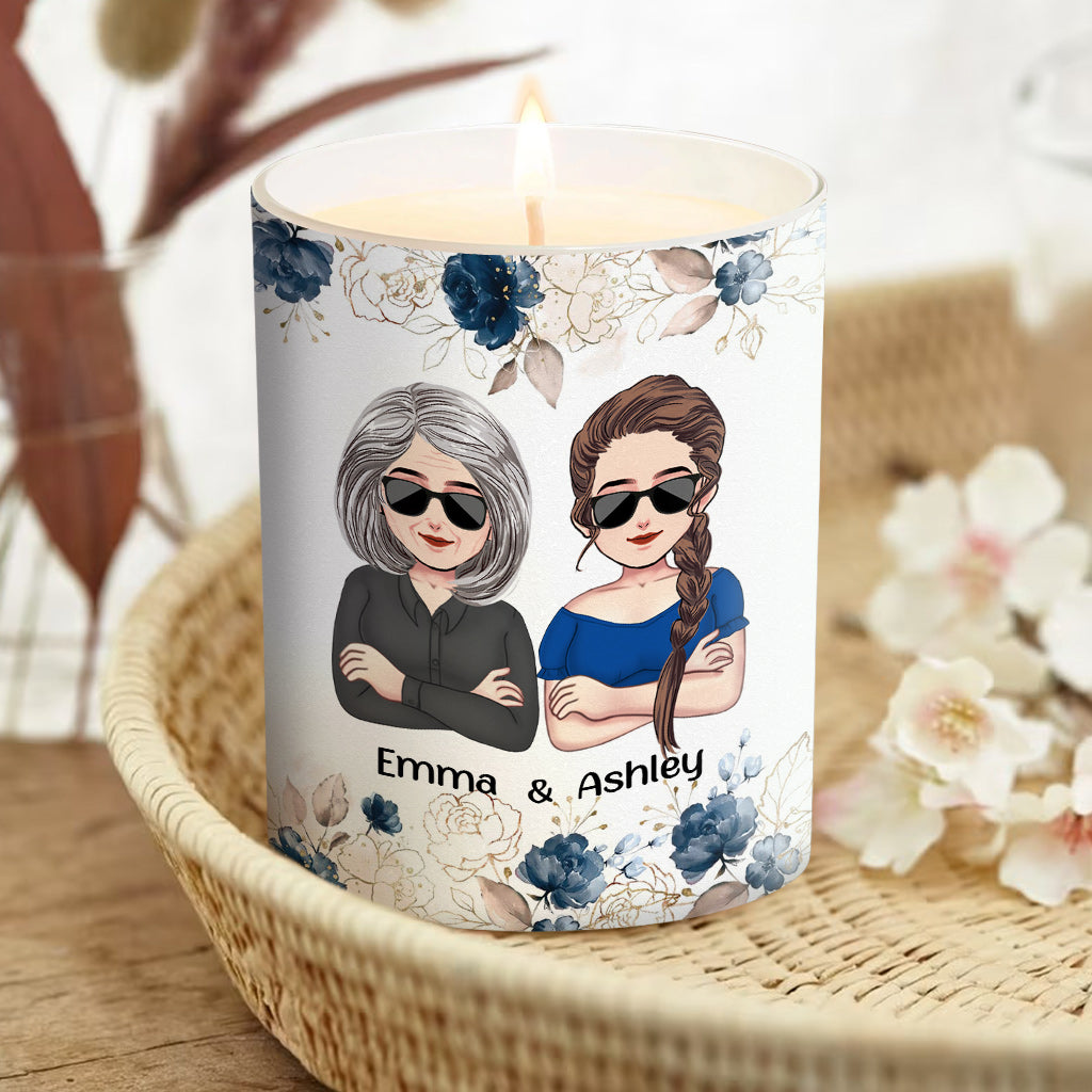 Ich hoffe, diese Kerze riecht besser – personalisierte Muttertagskerze mit Holzdeckel