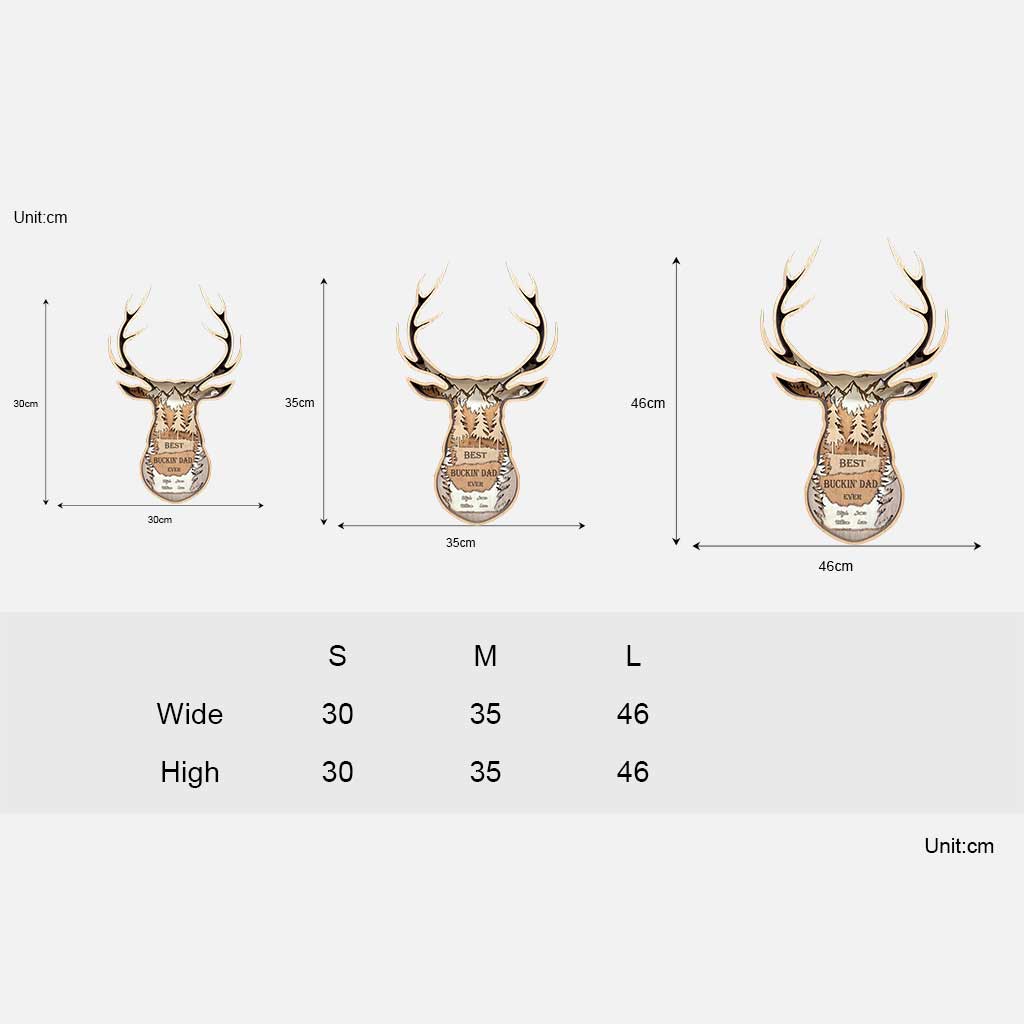 Der beste Jagd-Papa aller Zeiten – Personalisiertes Jagd-Holzschild zum Vatertag