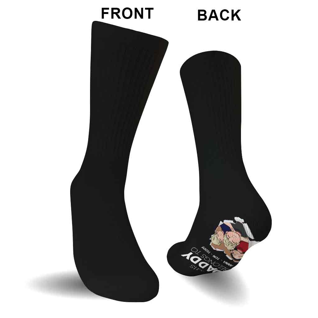 Diese Papa-Socken gehören - Personalisierte Vätersocken
