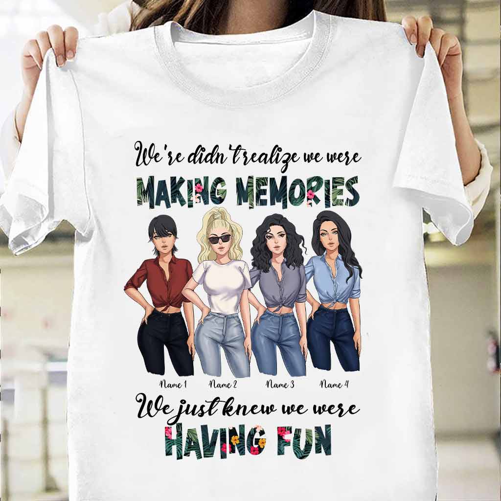 Beste Freundinnen haben Spaß und schaffen Erinnerungen – personalisiertes T-Shirt und Hoodie